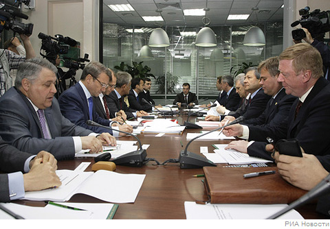 Фото Первое заседание  Комиссии по модернизации и технологическому развитию экономики России прошло в  интерьере, созданном NAYADA