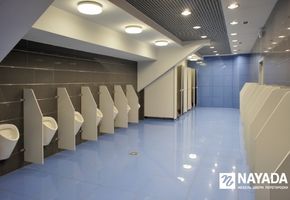 Перегородки для туалетов и санузлов в проекте Ледовый дворец - Арена 