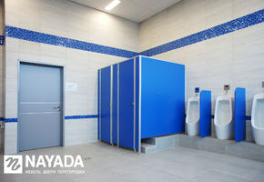Перегородки для туалетов и санузлов в проекте Футбольный манеж «Футбол-Арена Енисей»