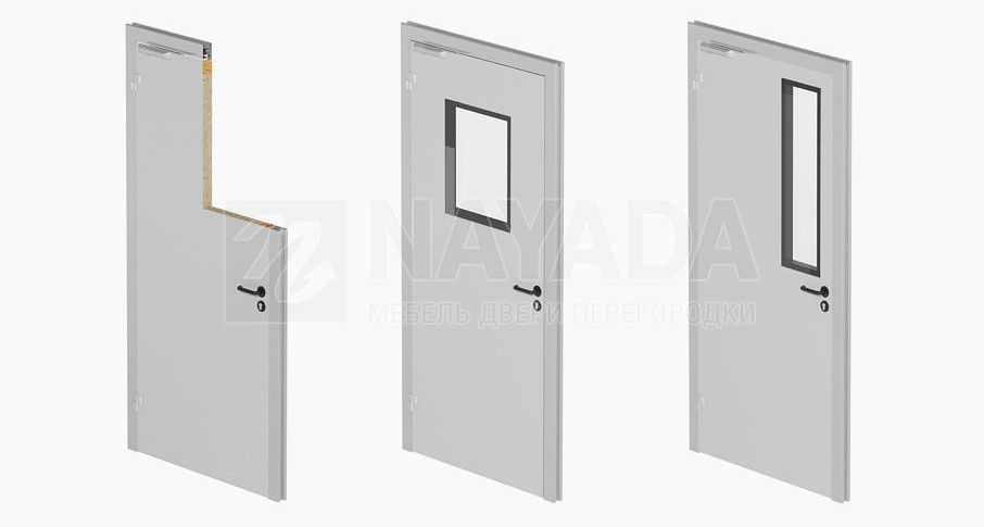 Фото Облегченные дверные блоки системы «NAYADA Cleanroom С-lock»