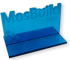 Приз за лучший дизайн стенда на выставке Mosbuild 2007.