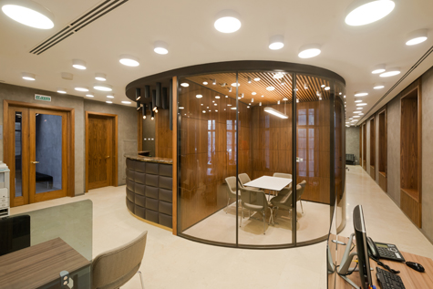 Фото Офисный интерьер в стиле круизного лайнера: проект NAYADA для Русского Ипотечного Банка