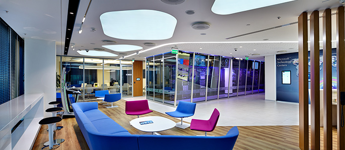 Фото Решения NAYADA оформили новый офис Microsoft в Москве