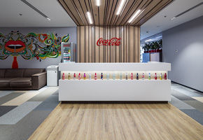 Домашняя атмосфера в современном офисном пространстве: NAYADA для офиса Coca Cola в Киеве