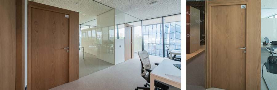 Фото Современный офис с отделкой в шпоне: NAYADA для офиса промышленной компании