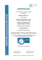Antibacterial coating 2018-10-26 Zertifikat OGRO Beschlagtechnik GmbH