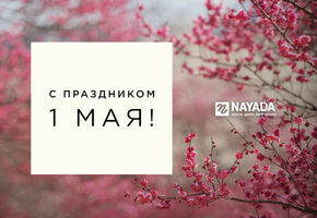 Компания Nayada поздравляет с весенним праздником Первомая!