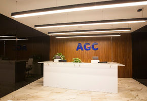 Облицовка стеклом в проекте ГК AGC