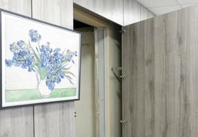 Облицовка панелями NAYADA-Regina в проекте Перегородки Nayada в офисе Бона Фиде Групп