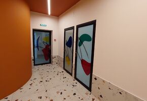 Двери NAYADA-Magic в проекте Перегородки и двери в детском саду Европейской гимнази