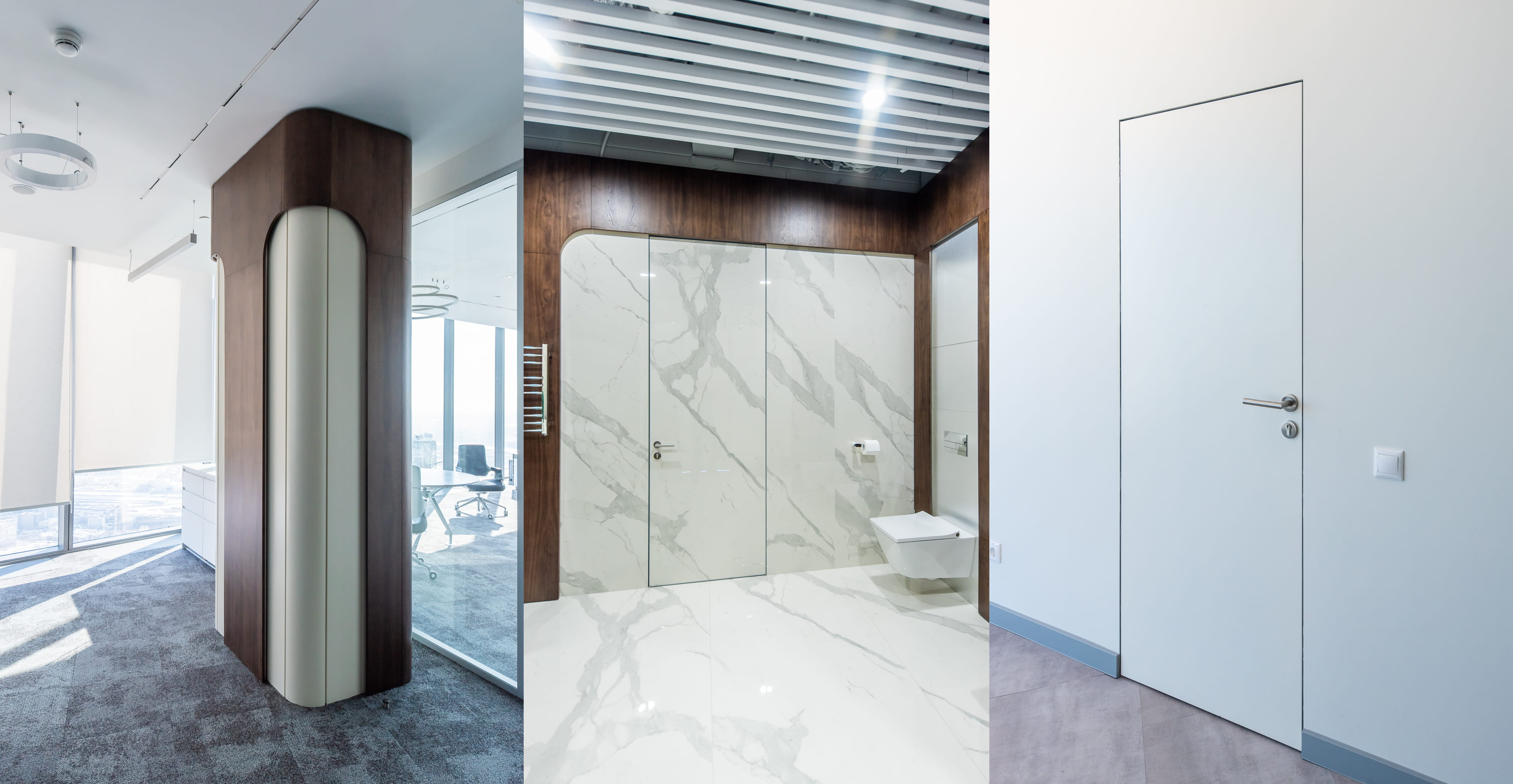 Фото проекта: Установка перегородок, дверей, панелей и мебели в Pesco Switzerland AG. Изображение № 4